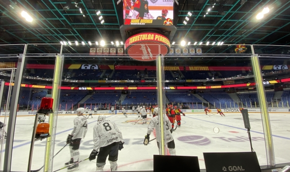 GS Video Goal Judge System with access points by the ice rink
