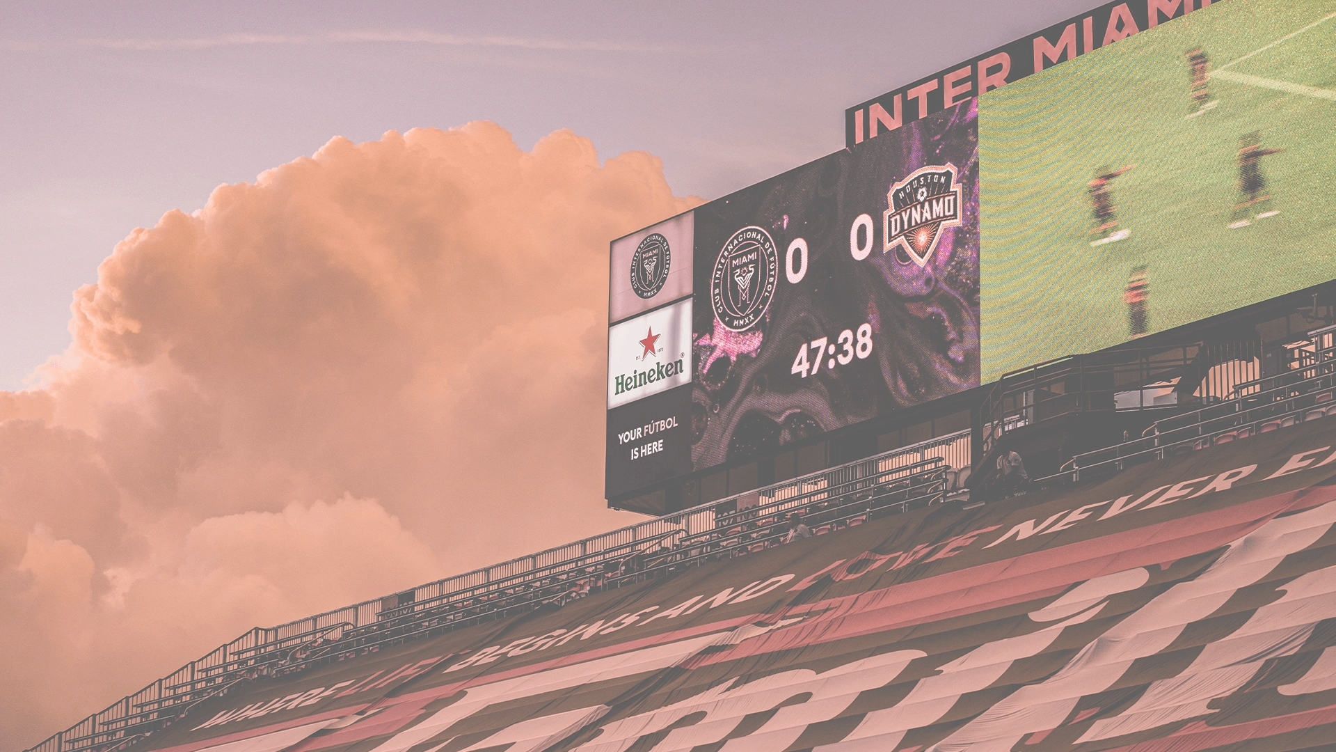 Inter Miami CF Giant Screen Scoreboard