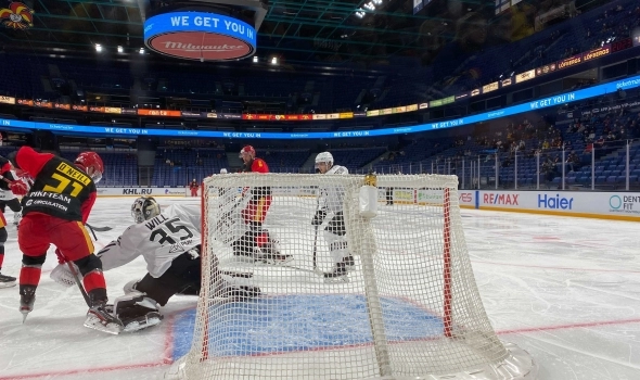 In-goal cameras installed by Goal Sport technical team