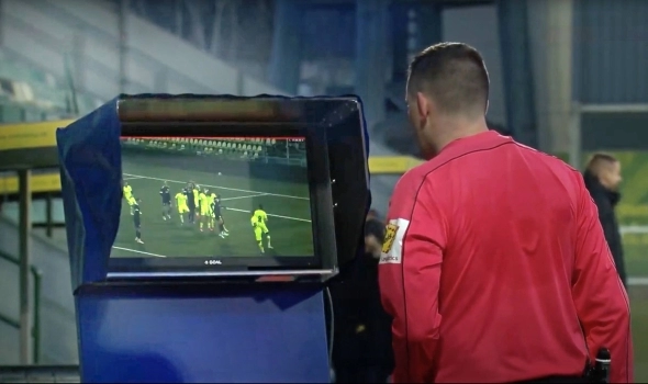 GS VAR System in use at Slovakian Super Liga