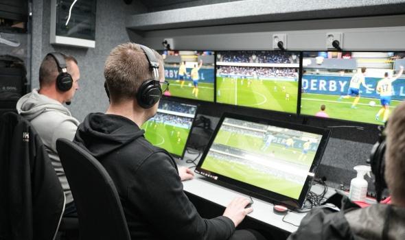 VAR operation room of Suomen Palloliitto's OB truck